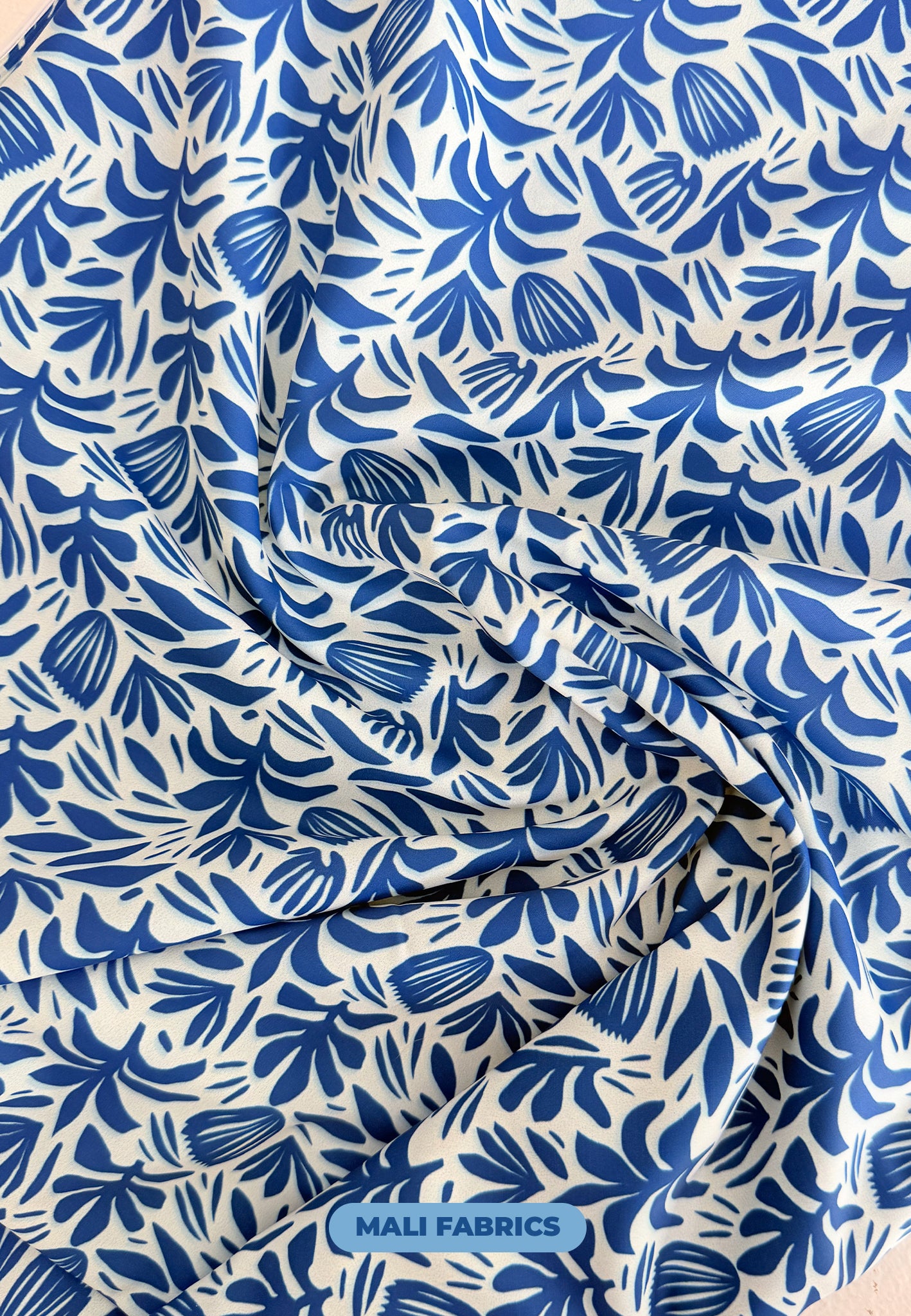 LICRA RECICLADA FOLHAS ABSTRATAS M366