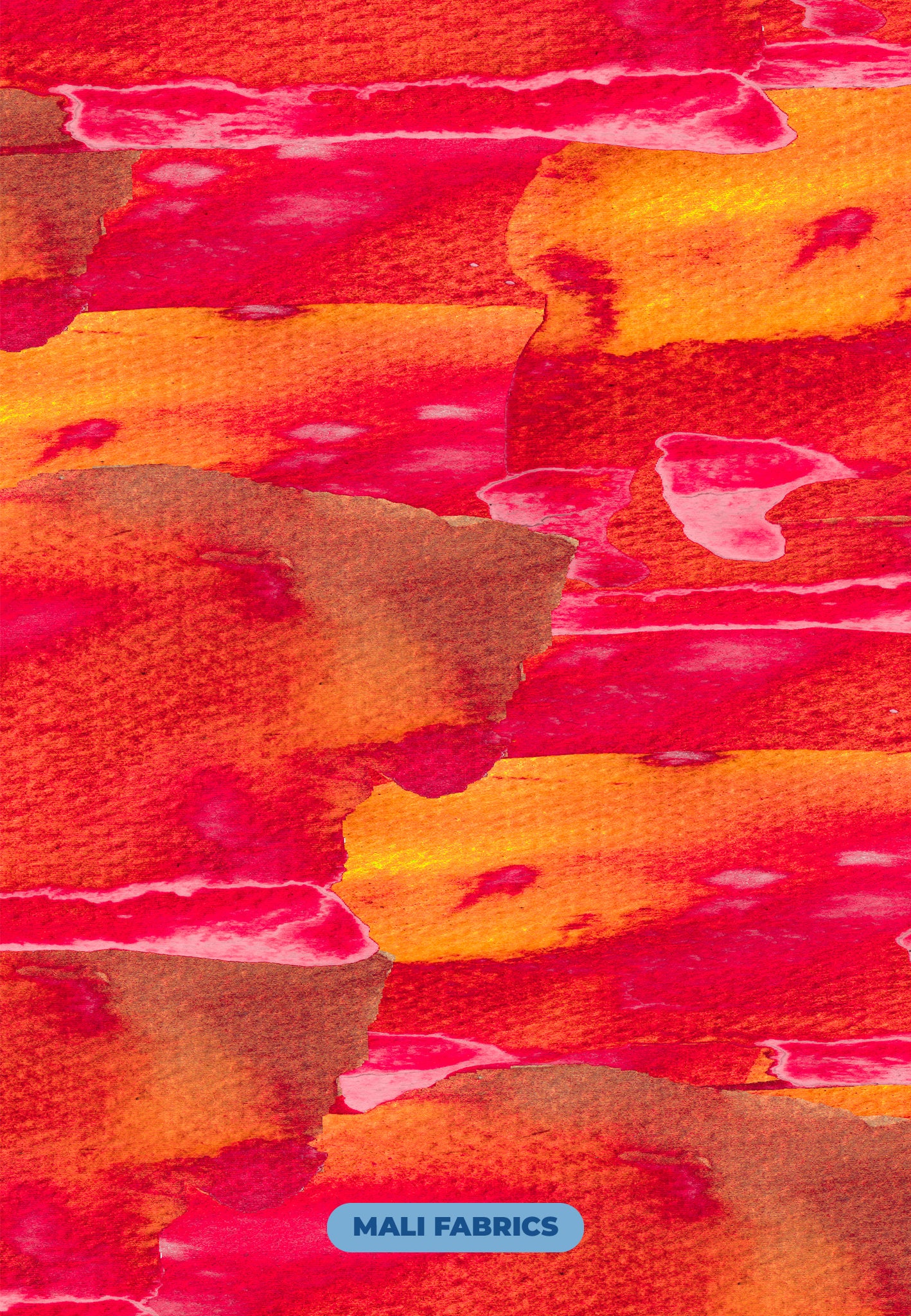 PADRÃO AGUARELA ROSA E LARANJA M325