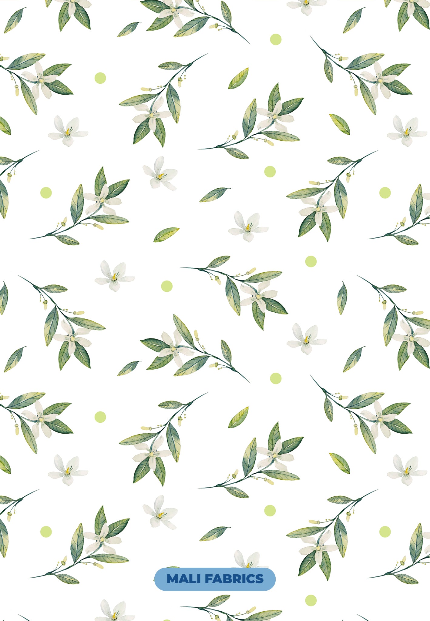 PADRÃO FOLHAS E FLORES M335