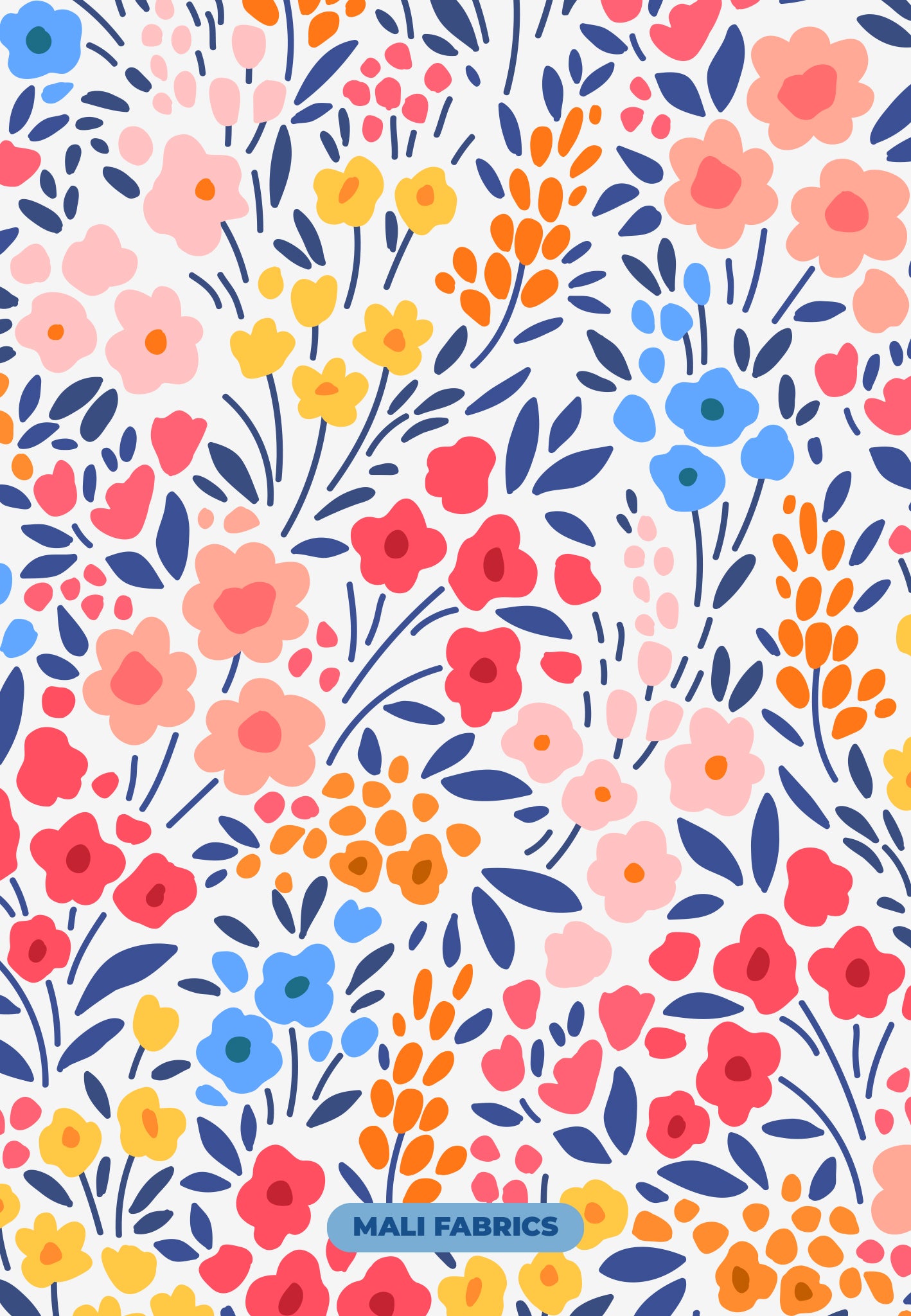 PADRÃO FLORES COLORIDAS M349