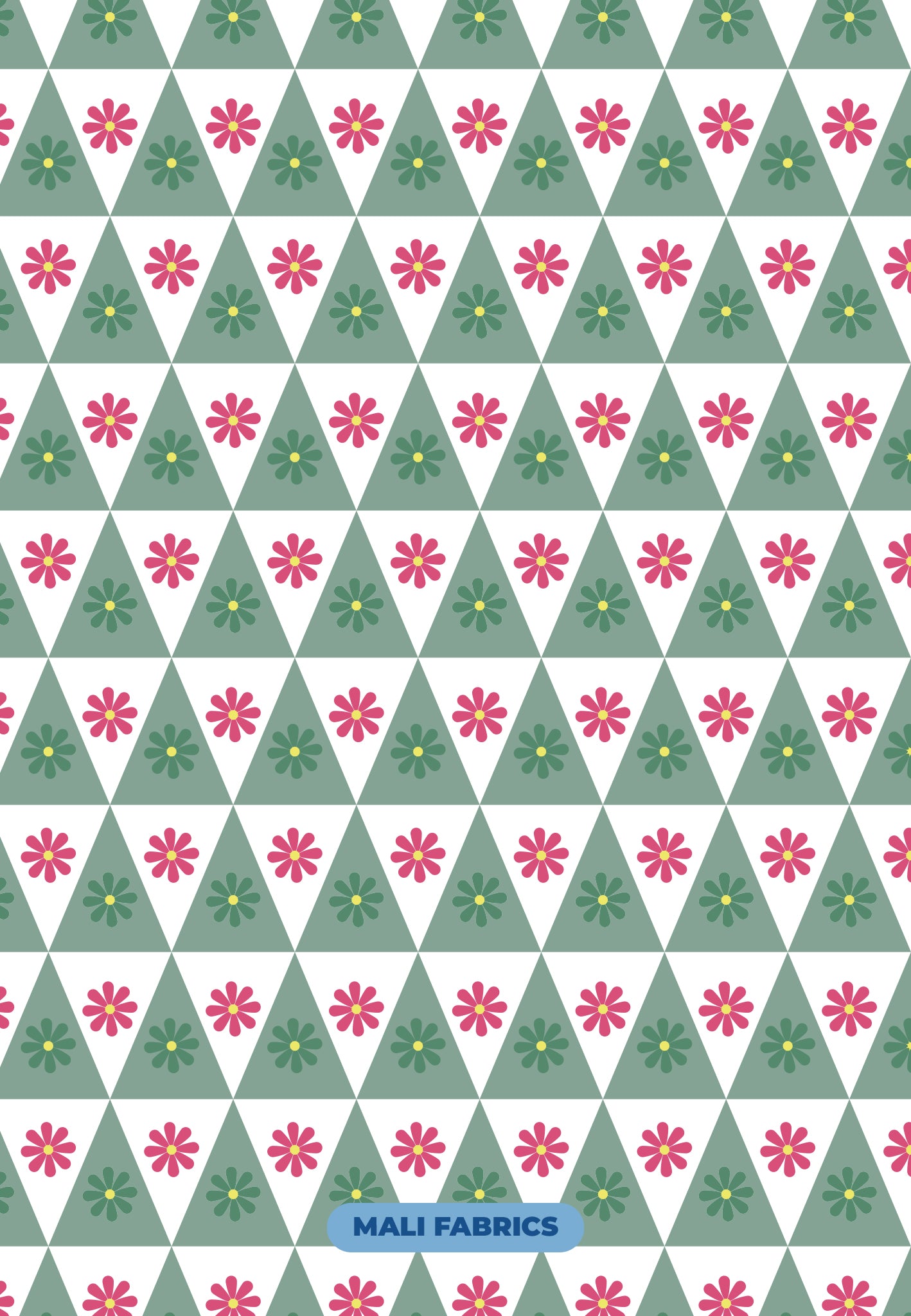PADRÃO FLORES E TRIÂNGULOS M406