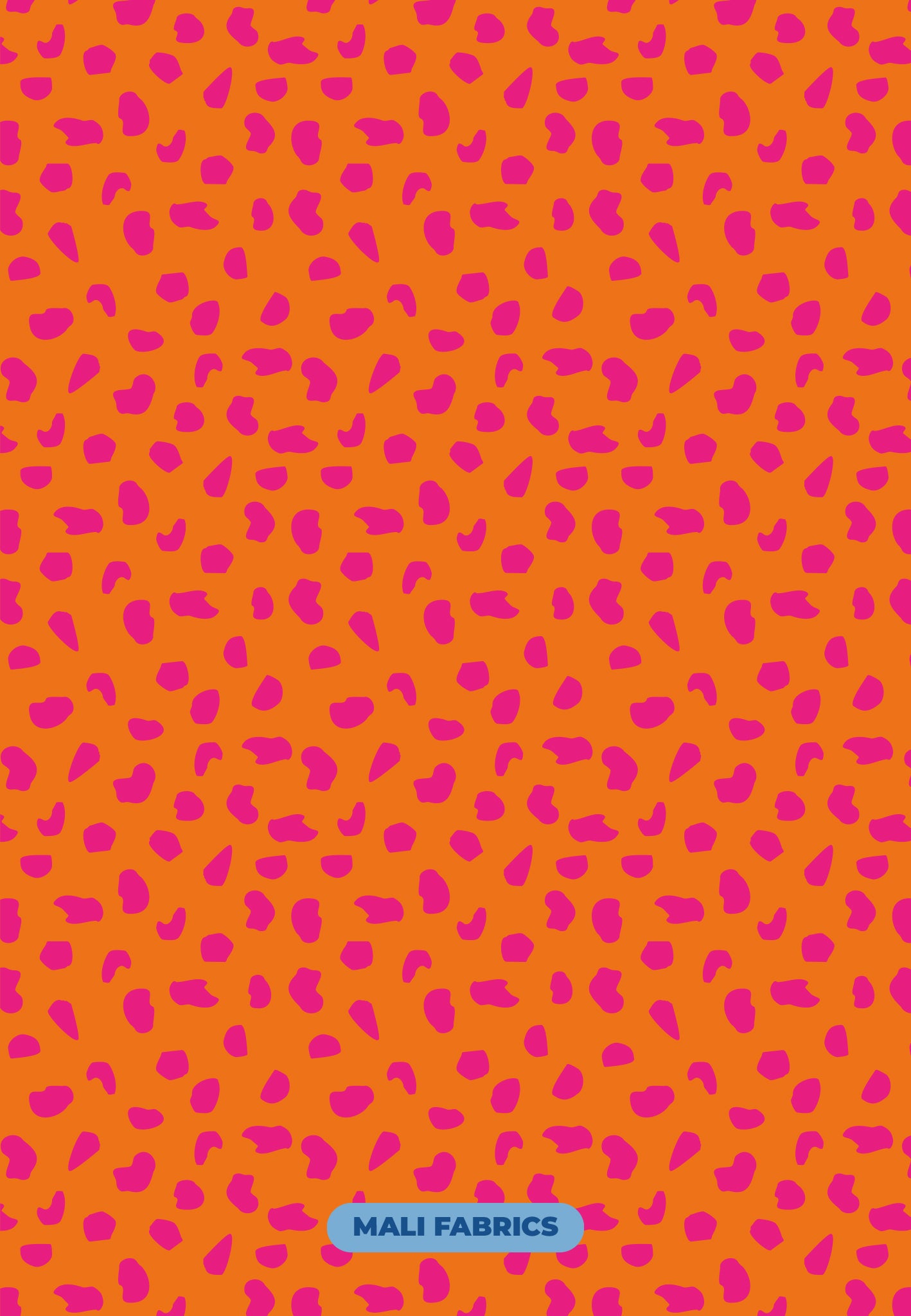 PADRÃO MANCHAS IRREGULARES ROSA E LARANJA M445