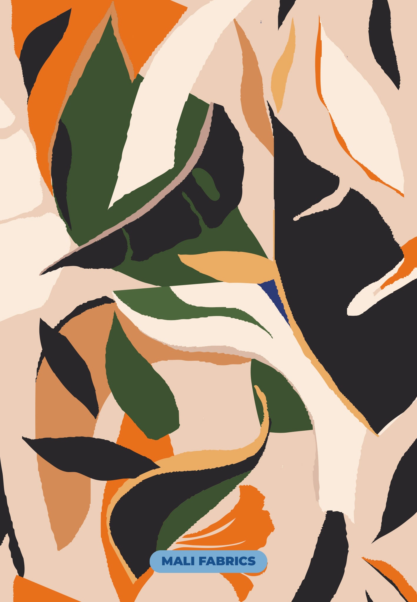 PADRÃO FOLHAS ABSTRATAS M49