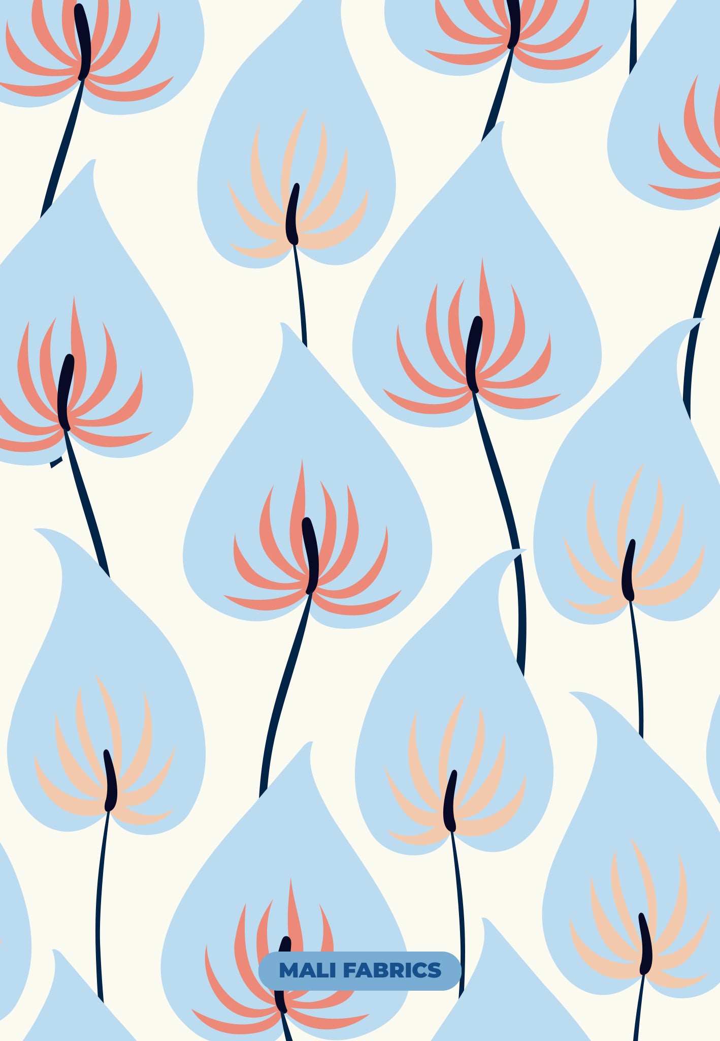 PADRÃO TULIPAS ABSTRATAS M534