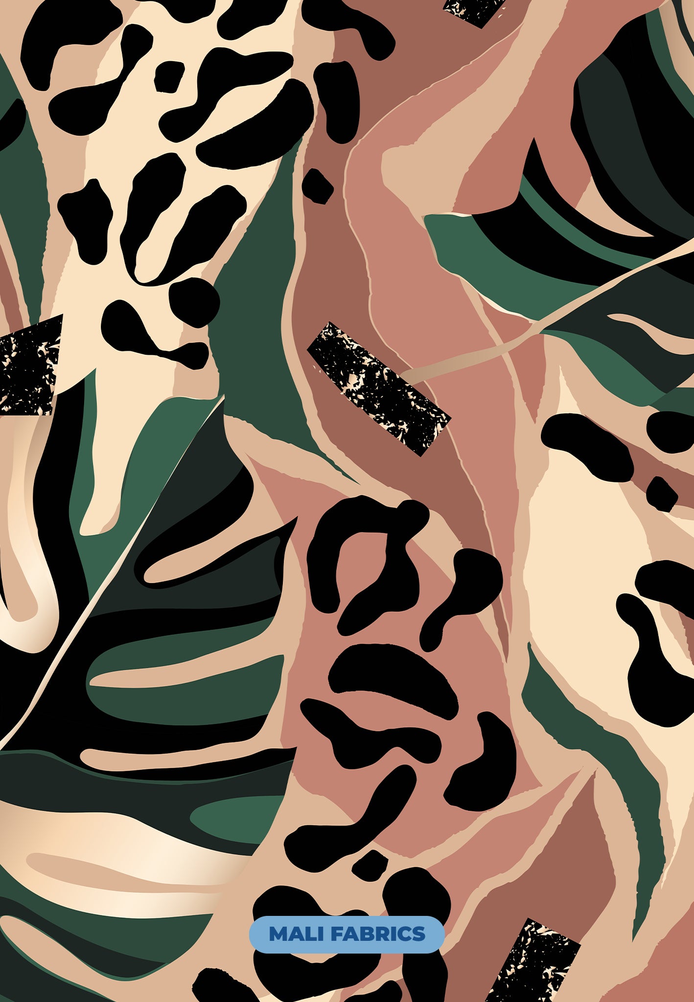 PADRÃO FOLHAS ABSTRATO M54