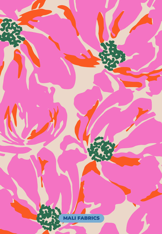 PADRÃO FLORES ABSTRATAS M573