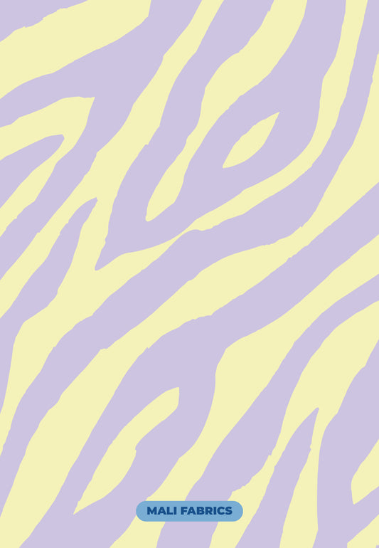 PADRÃO ZEBRA AMARELO E LILÁS M190