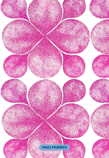 PADRÃO FLORES ABSTRATAS ROSA M402